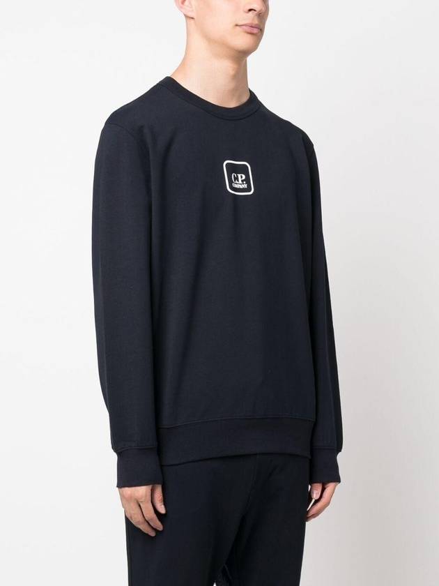 Graphic Printing Logo Sweatshirt Navy - CP COMPANY - BALAAN 4