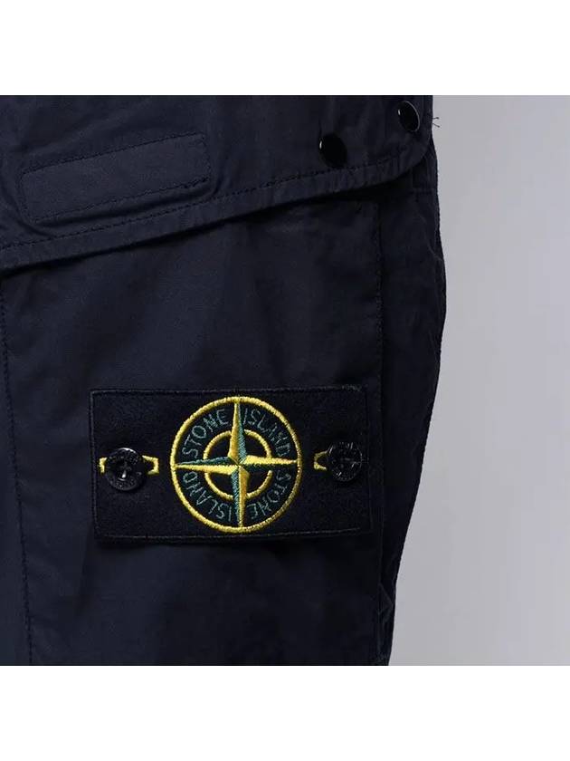 Men's Wappen Patch Pocket Cargo Straight Pants Navy - STONE ISLAND - BALAAN 7