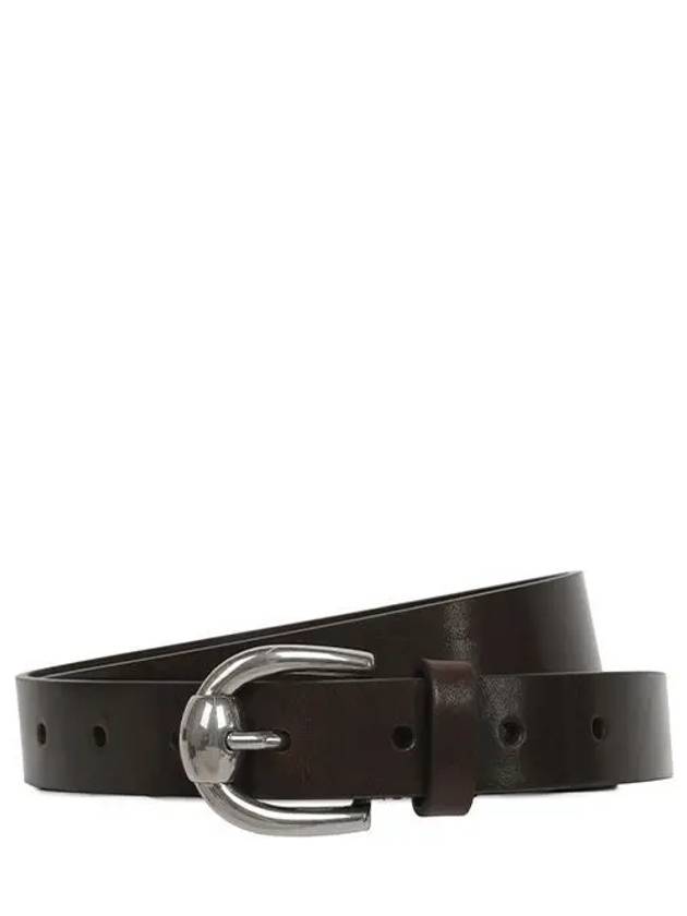 Buckle Closure Leather Belt Brown - BRUNELLO CUCINELLI - BALAAN 2