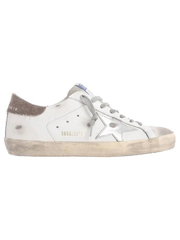 Superstar Classic Brown Tab Low Top Sneakers White - GOLDEN GOOSE - BALAAN 1