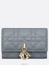 XS Lady Cannage Lambskin Half Wallet Cloud Blue - DIOR - BALAAN 2