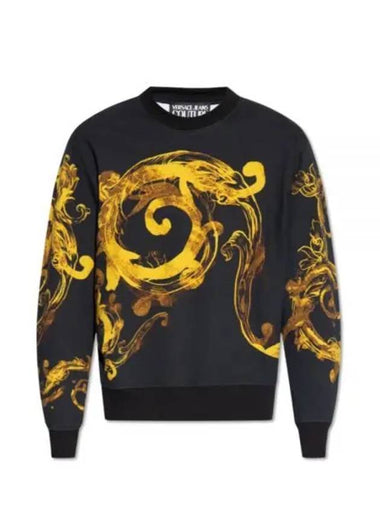 24 WATERCOLOR COUTURE SWEATSHIRT 76GAI3RW FS141 G89 - VERSACE - BALAAN 1