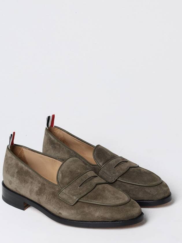 Varsity Suede Penny Loafers Dark Green - THOM BROWNE - BALAAN 3