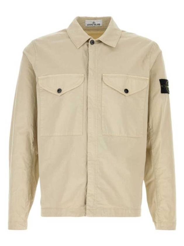 Wapen Zip-Up Jacket Beige - STONE ISLAND - BALAAN 1