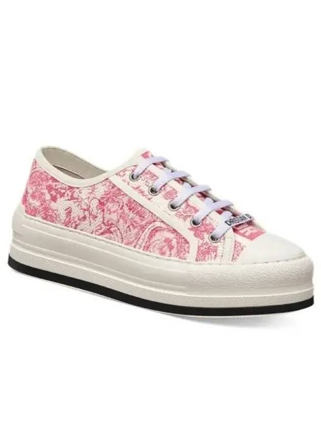 Walk NDior Toile De Jouy Sauvage Motif Platform Low Top Sneakers Candy Pink - DIOR - BALAAN 2