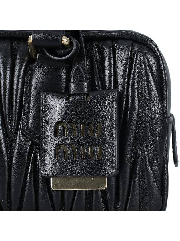 Arcadie Matelasse Nappa Leather Tote Bag Black - MIU MIU - BALAAN 9