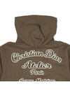 Atelier Logo Cotton Fleece Hoodie Khaki - DIOR - BALAAN 10