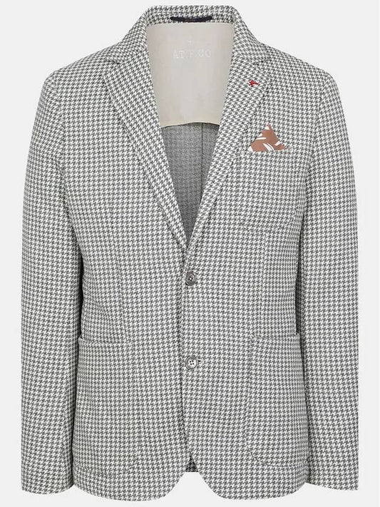 Men's Houndstooth Check Jacket MMJAL5T10 443 - AT.P.CO - BALAAN 1