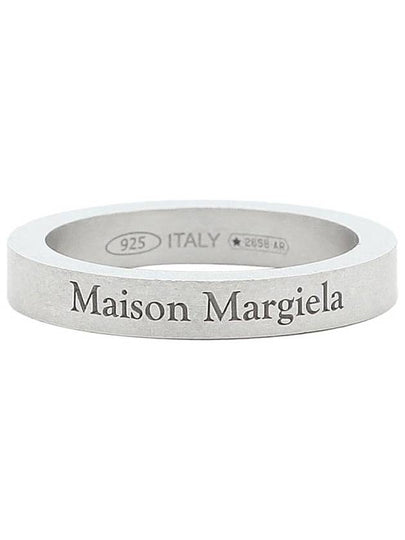 Engraving Logo Palladium Ring Silver - MAISON MARGIELA - BALAAN 2