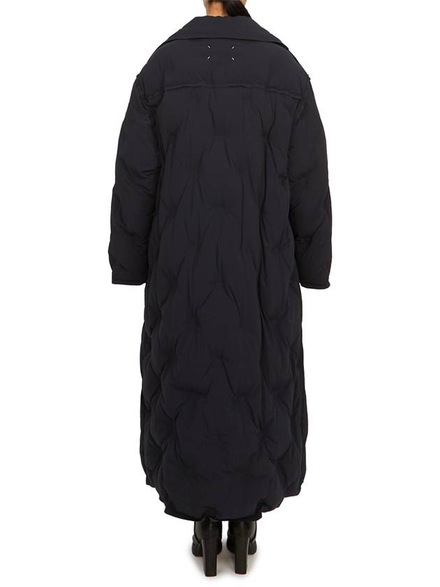 Recycled Nylon Padded Coat Black - MAISON MARGIELA - BALAAN 8