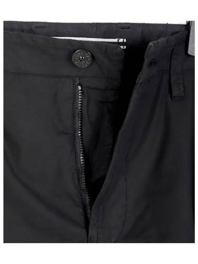 Light Stretch Cotton Bermuda Shorts Black - STONE ISLAND - BALAAN 5