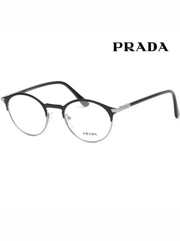 Glasses frame VPR58Y YDC1O1 retro round metal frame - PRADA - BALAAN 1