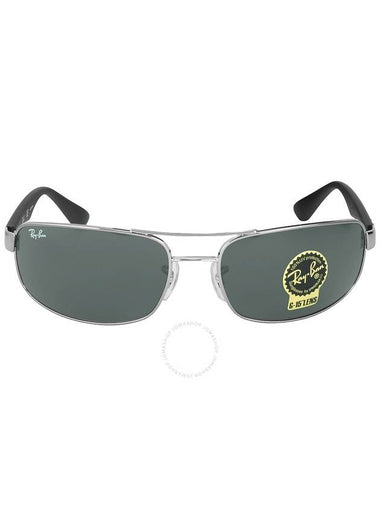 Ray Ban Green Rectangular Unisex Sunglasses RB3445 004 61 - RAY-BAN - BALAAN 1