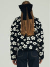 Flower Pattern Fur Jacket Black - OPENING SUNSHINE - BALAAN 4