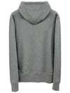 Face Patch Cotton Hoodie Grey - ACNE STUDIOS - BALAAN 3