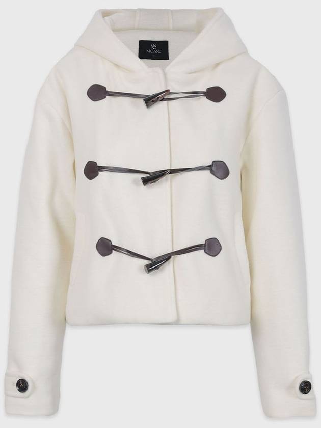 Women's Ender Toggle Short Double Coat Cream - MICANE - BALAAN 8