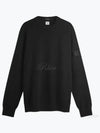 Merino Wool Crew Neck Knit Top Black - CP COMPANY - BALAAN 2