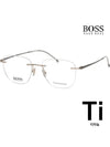 Hugo Boss titanium glasses frame BOSS1266C J5G ultra light rimless - HUGO BOSS - BALAAN 1