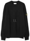 Logo Patch Knit Top Black - STONE ISLAND - BALAAN 2