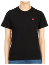 Comme des Gar ons Mini Red Waffen Women s Short Sleeve T Shirt AZ T303 051 1 - COMME DES GARCONS PLAY - BALAAN 1