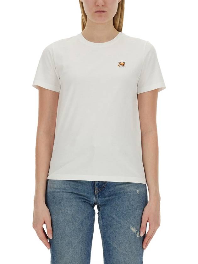 Fox Head Patch Regular Short Sleeve T-Shirt White - MAISON KITSUNE - BALAAN 2