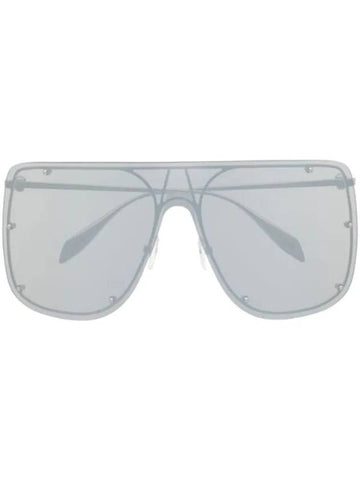 Eyewear Rimless Oversized Pilot Frame Sunglasses AM0313S007 - ALEXANDER MCQUEEN - BALAAN 1