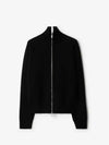 Mirror Horse Intarsia Wool Blend Track Jacket Black - BURBERRY - BALAAN 2