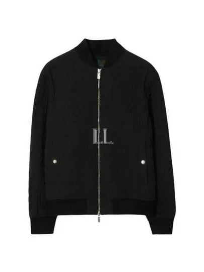 Quilted Bomber Jacket Black - BURBERRY - BALAAN 2