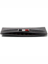 Lobster Pebble Grain Leather Card Wallet Dark Grey - THOM BROWNE - BALAAN 7