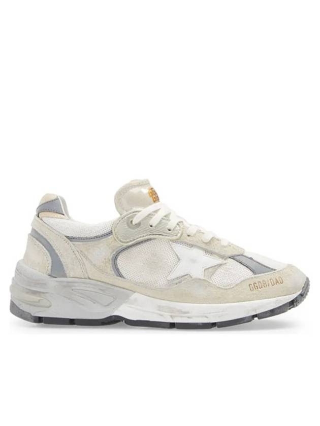 Mesh and Suede Leather Dad-Star Sneakers White Beige - GOLDEN GOOSE - BALAAN 2