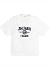 Varsity Logo Short Sleeve T-Shirt White - AMI - BALAAN 2