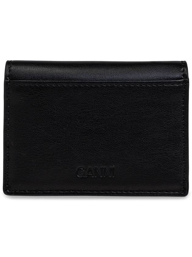 Ganni Wallet With Logo, Women's, Black - GANNI - BALAAN 3