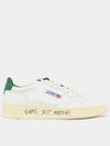 Medalist Leather Low-Top Sneakers Green White - AUTRY - BALAAN 2