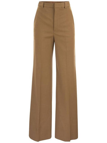 Wide trousers in viscose and wool - RED VALENTINO - BALAAN 1