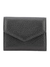 Stitched Accordian Envelope Card Wallet Black - MAISON MARGIELA - BALAAN 1