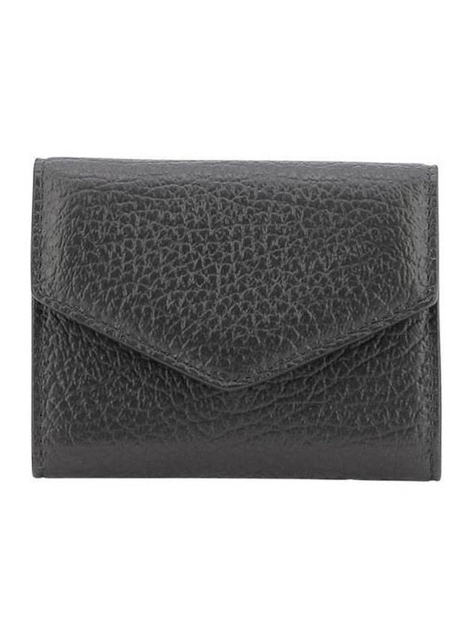 Stitched Accordian Envelope Card Wallet Black - MAISON MARGIELA - BALAAN 1