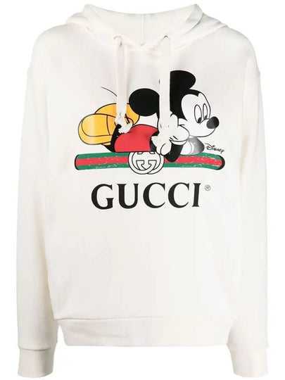 Mickey Mouse Hoodie Ivory - GUCCI - BALAAN 2