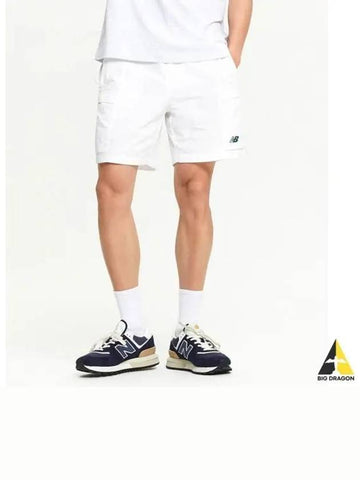 NBNVE22513 UNI NBSC 4 5 woven short pants white - NEW BALANCE - BALAAN 1