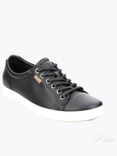 Soft 7 Low Top Sneakers Black - ECCO - BALAAN 2