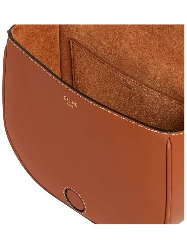 Folco Cuir Triomphe Calfskin Cross Bag Tan - CELINE - BALAAN 6