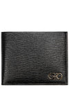 Gancini Half Wallet Black - SALVATORE FERRAGAMO - BALAAN 2