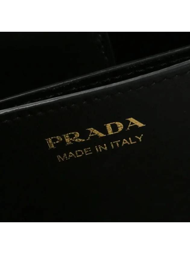 Pannier Saffiano Leather Medium Tote Bag Black - PRADA - BALAAN 8