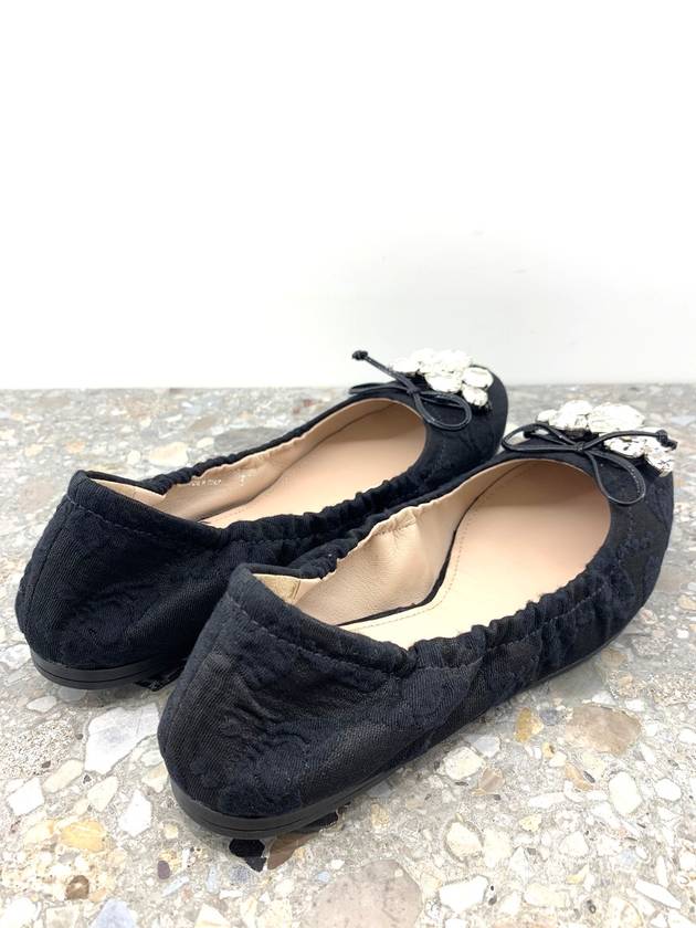 5F149C cubic fabric flat shoes - MIU MIU - BALAAN 3