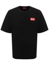 T Nlabel L1 Short Sleeve T-Shirt Black - DIESEL - BALAAN 3