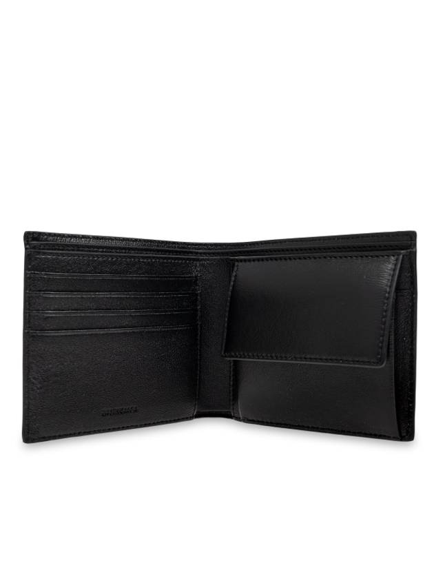 Wave Logo Half Wallet Black - BALENCIAGA - BALAAN 3