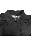 Detachable Hood Teffeta Kensington Trench Coat Black - BURBERRY - BALAAN 6