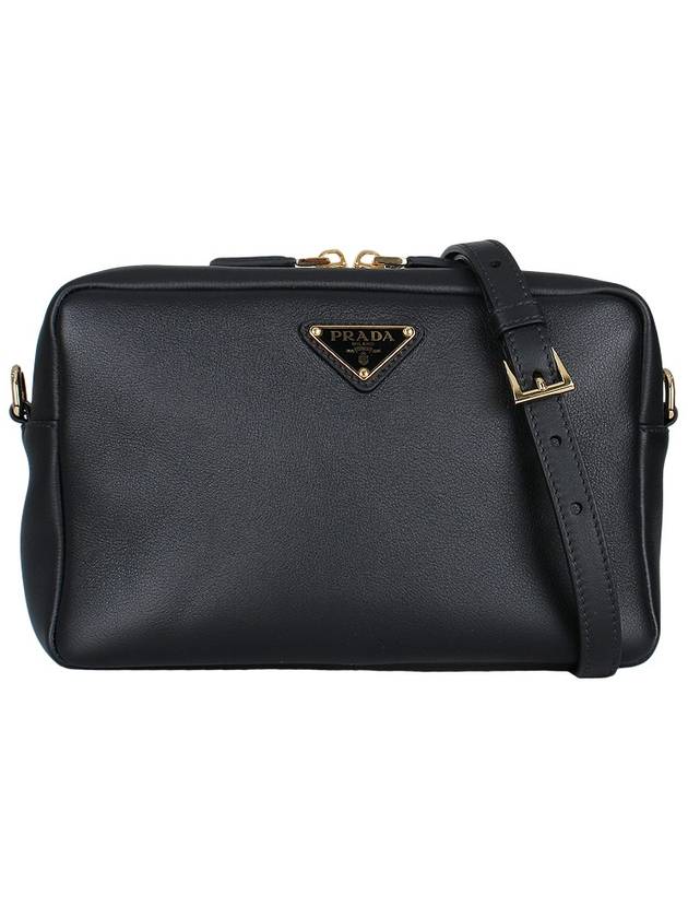 Soft Grain Shoulder Bag Black - PRADA - BALAAN 3