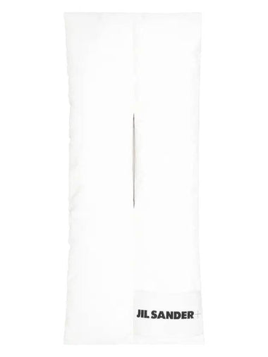 Logo Quilting Padding Down Muffler White - JIL SANDER - BALAAN 1