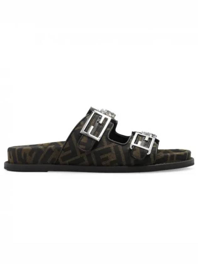 Feel Logo Slippers Black - FENDI - BALAAN 2