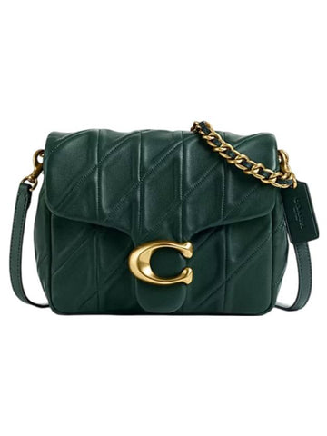 Time Square Tabby Quilted Shoulder Bag Green - COACH - BALAAN 1